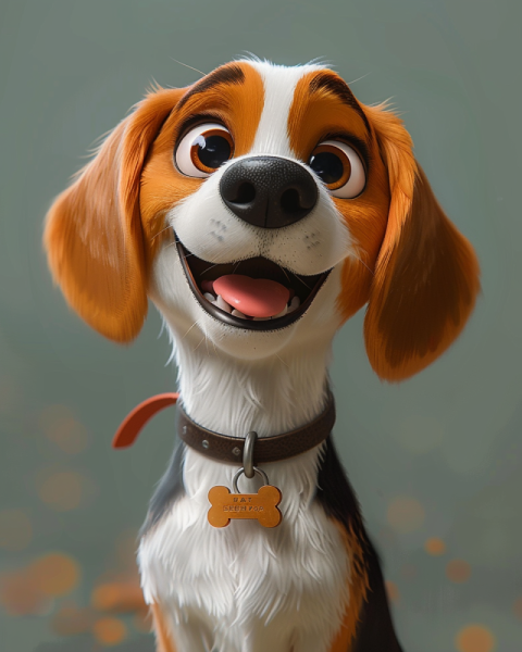 Chitrmela beagle dog in the style of a Pixar cartoon give the dog  72783676 4ccf 4d13 b4f6 cd8361aae032