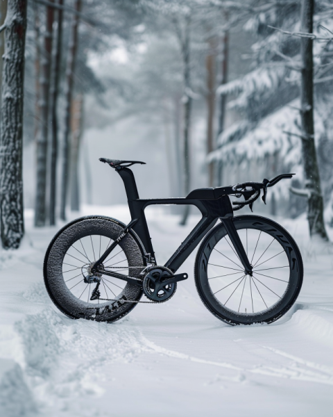 Chitrmela a black tt bike with deep aero rims in the snow white  3e561f92 9921 44aa be67 1ba0833ed3b4 1   Copy