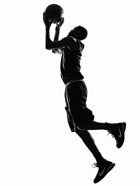 Chitrmela side view of silhouetted basketball player shooting a  f8e022c8 1e36 4e07 b607 d164c98113b2 0