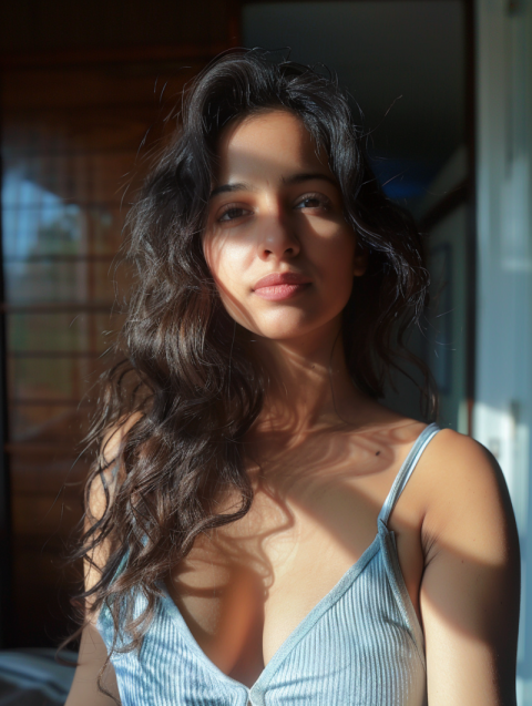 Chitrmela wide shot of a 32 year old indian urban women with lig 3d794fcc ccaf 4368 a2fc 953e96185bac 2