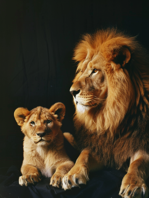 Chitrmela portrait photo of a Chow Chow dog and young male lion  e59e4748 bd32 4e91 b87a 8a4aaf7312e6 3