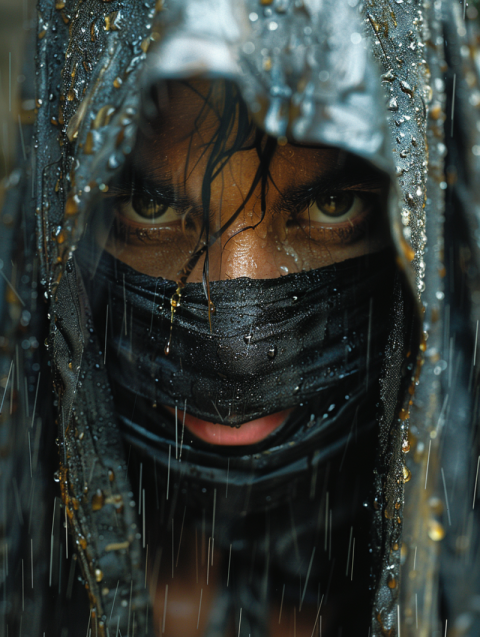 Chitrmela ninja troupe loeil style image wet wood rainy night    2bb856c4 c8b3 45b5 a137 7f03b3d8f7e0 0