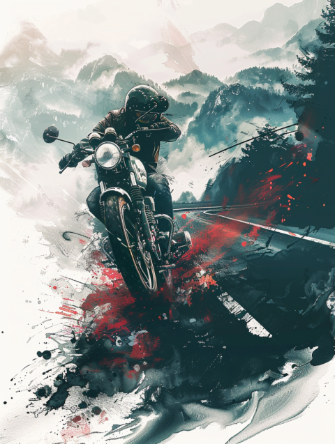 Chitrmela Epic ink bending shot A chopper style motorcycle tradi a01e9ea5 b86f 4c32 ade8 adc864aae373 0