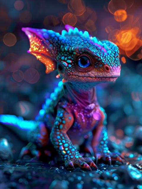 Chitrmela Cute realistic baby dragon some parts of the skin glow 01965595 4566 4aee 9d7b 6dd7570c05dc 1