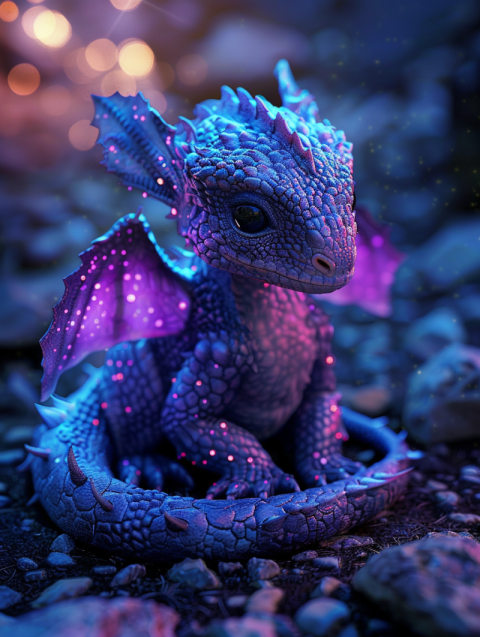 Chitrmela Cute realistic baby dragon some parts of the skin glow 01965595 4566 4aee 9d7b 6dd7570c05dc 3