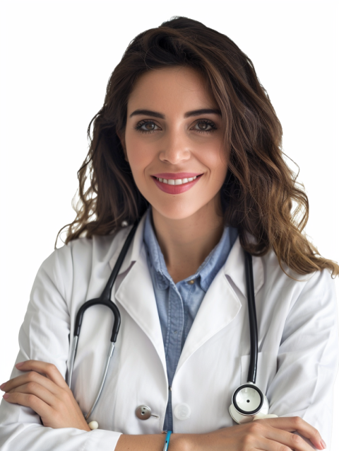 Chitrmela portrait of a smiling female doctor transparent backgr 619da7f8 3622 4d59 9844 e6431907b164 2