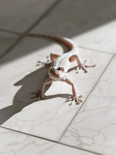 Chitrmela a small house gecko is walking on the white tiles  lig 324e1a8d b301 4b4e 81b2 767b4a93e55d 1