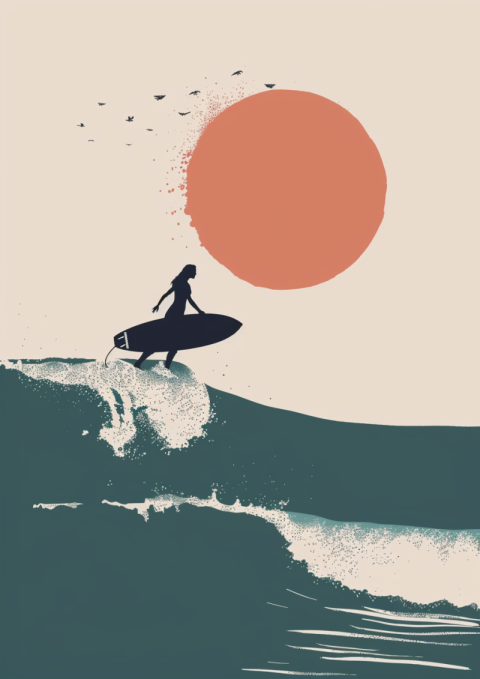 Chitrmela summer surfing in ocean minimal vector illustration 3  757732eb 1f2e 44d9 930d 35a4a842136b 0