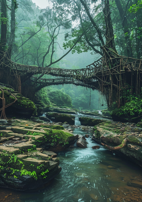 Chitrmela Living roots bridges in Meghalaya India are visually s 370bcd23 f15f 408f a834 58c8246a49fe 0