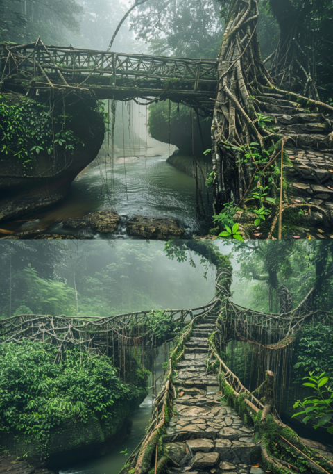 Chitrmela Living roots bridges in Meghalaya India are visually s 370bcd23 f15f 408f a834 58c8246a49fe 3