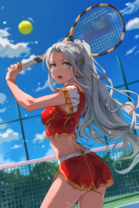 Chitrmela Edelgard from Fire Emblem Three Houses playing tennis  08ef8f59 a8a8 48dc 92d7 efee3ee8beee 3