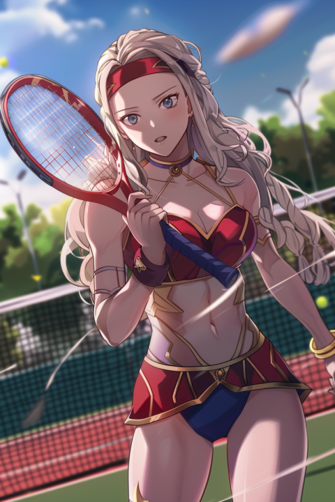 Chitrmela Edelgard from Fire Emblem Three Houses playing tennis  08ef8f59 a8a8 48dc 92d7 efee3ee8beee 1