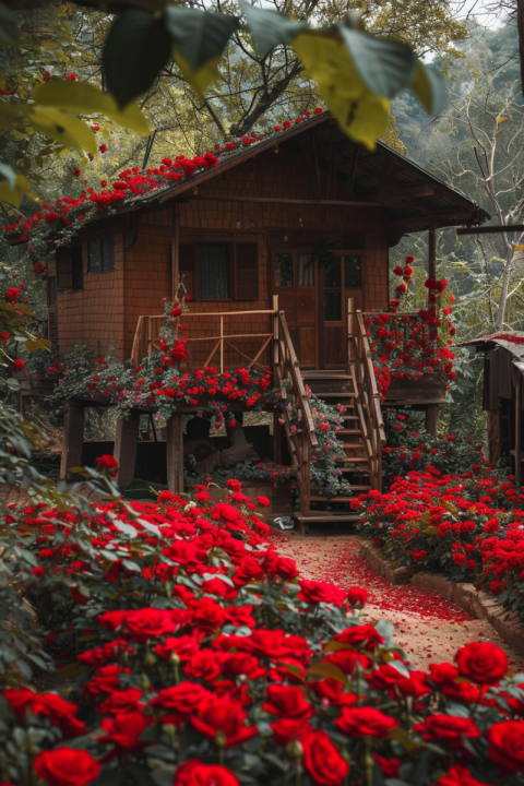 Chitrmela a charming and picturesque cabin decorated with red ro 8ba6ed94 06db 4c74 9f76 2c1efacc628d 1