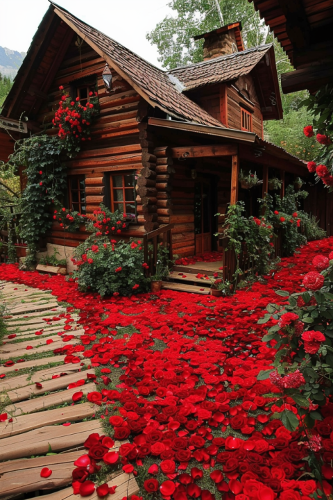 Chitrmela a charming and picturesque cabin decorated with red ro 8ba6ed94 06db 4c74 9f76 2c1efacc628d 0