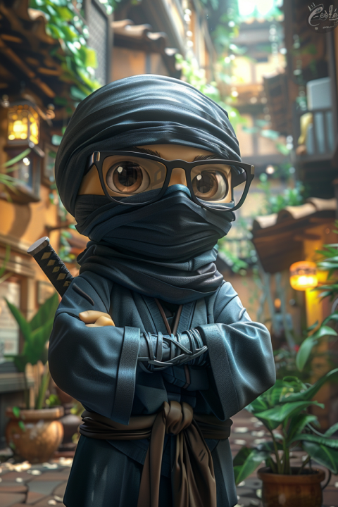 Chitrmela a geek animation ninja with glasses illustration vecto 0567ceaa fe23 46e8 928e 8c81c100b47a 1