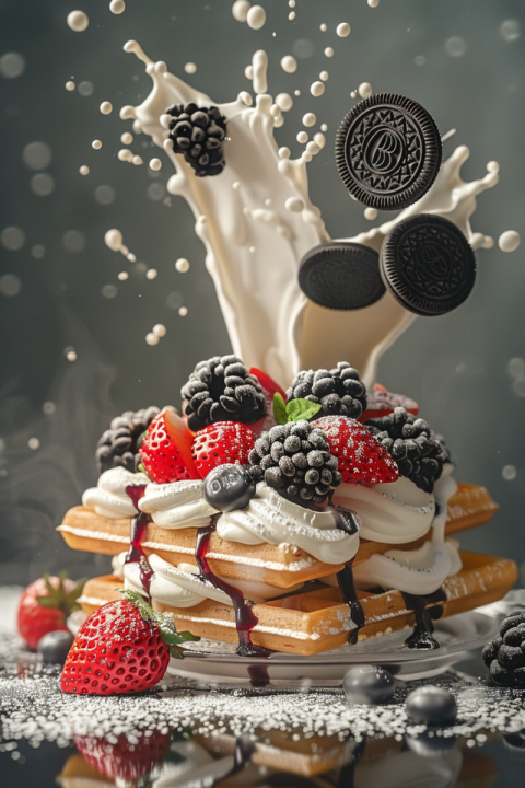 Chitrmela Delicious waffle with OREO toppings realistic in the s b72da1cb fb8b 4e4e 983f 0d256e22464e 0