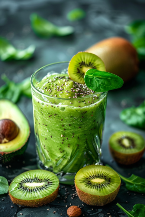 Chitrmela green avocado and Spinach smoothie decorated with slic f62ad9e4 b3e2 489d 9be5 e338b68de23a 1