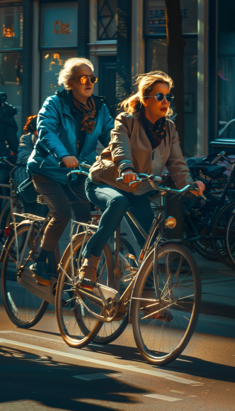 Chitrmela people are riding bicycles in the style of nikon d850  e6b9d017 d957 428e 84f3 72bea49e098f 0