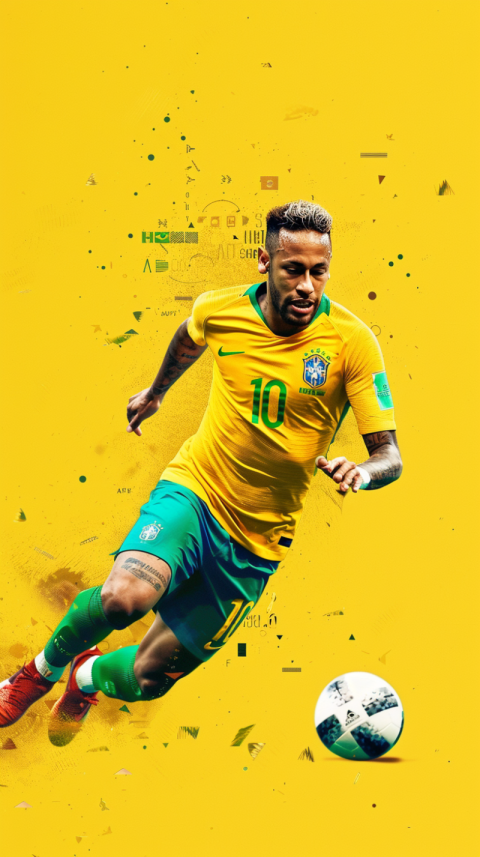 Chitrmela Create an image of Neymar scoring a goal wearing numbe 35f4abaf 01f3 4c7d b153 eab925cef21d 1