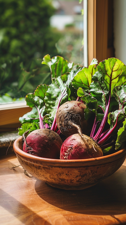 Chitrmela hyper realistic photo of beet root in a brown bowl in  f735ae0f b038 4274 b380 36951036a435 1