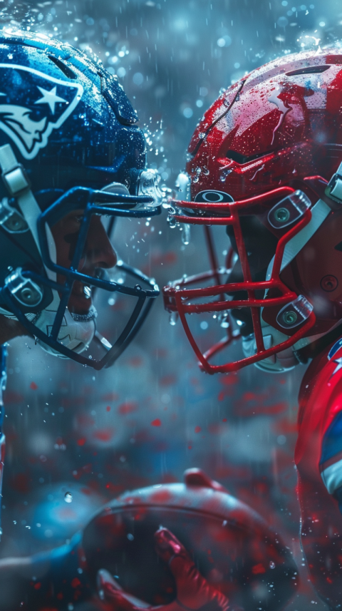 Chitrmela red and blue american football hard hit each other in  3d6d2e06 2bdd 4f61 b81e a93a03efc745 2