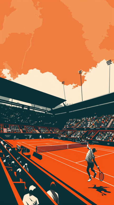 Chitrmela Roland Garros French Open poster minimalist design mod db9f259f 7e42 4b10 a2b4 30f7875819e9 0