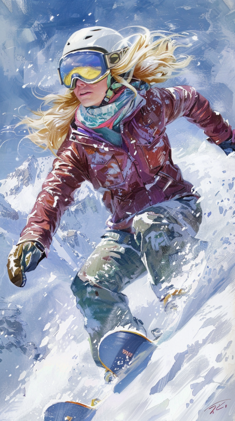 Chitrmela Blonde snowboarding girl   ar 916 21df185e 312b 4ab2 95c4 b5044a375c05 0
