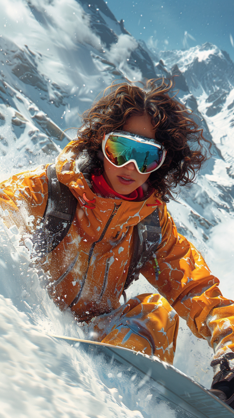 Chitrmela professional snowboarder with curly hair and a beautif ae218dfc 2bc5 421b 86bb e5df7a336f8c 3