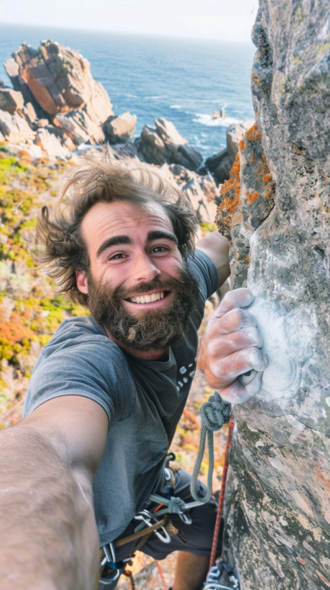 Chitrmela a rock climber with a scruffy beard holding onto a cli b67b2eea aee5 43be 9cf4 863fd0e523fe 2