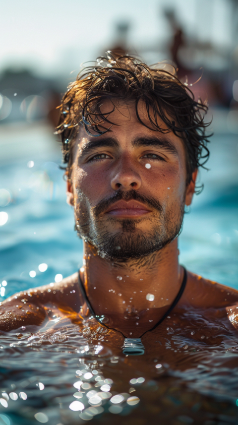 Chitrmela Swimming pool handsome man chest sunny smile chest sho 9e847ba0 164d 46c0 a2e3 5f86afd65293 3