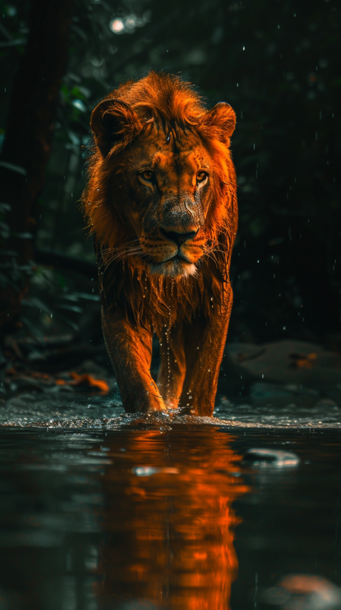 Chitrmela samsung phone wallpaper lion walking on water dark amb 17b42a30 f857 4fc8 8abf 5e4b2903c15d 0