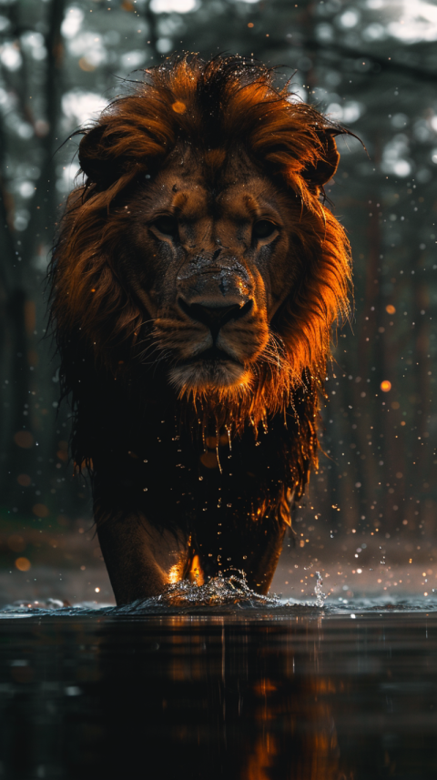 Chitrmela samsung phone wallpaper lion walking on water dark amb 17b42a30 f857 4fc8 8abf 5e4b2903c15d 1