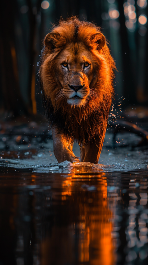 Chitrmela samsung phone wallpaper lion walking on water dark amb 17b42a30 f857 4fc8 8abf 5e4b2903c15d 2