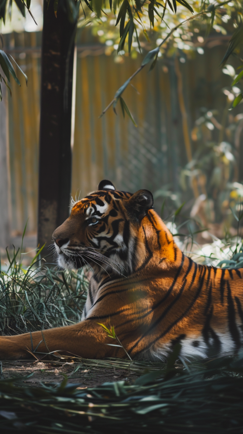 Chitrmela a photo of a tiger in its natural habitat shot with So 7ad91805 0732 426f b4f6 39a7b6d6d359 3