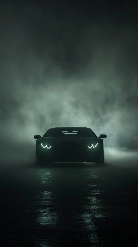 Chitrmela silhouette of a supercar in the dark fog   ar 916   st 04f9fed1 ae7c 4468 8505 2cc60b8a649d 2