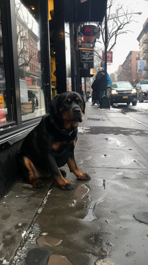 Chitrmela phone photo of a Rottweiler outside of a corner store  ab057447 243e 45aa a0ee 87fe10c4b15f 0