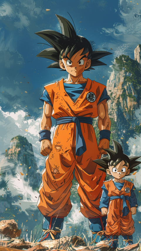 Chitrmela dragon ball z in the style of studio ghibli goku and v 951ce178 1e1b 4013 94ee ccf6b7dbd722 0