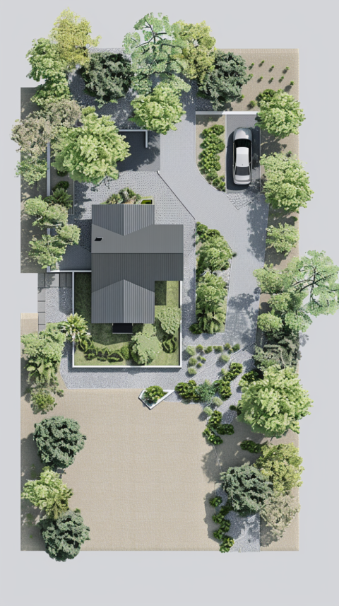 Chitrmela Design of a plot with a small house in the barnhouse s 417dabd9 8d86 4e9c 9812 4fce28096650 3