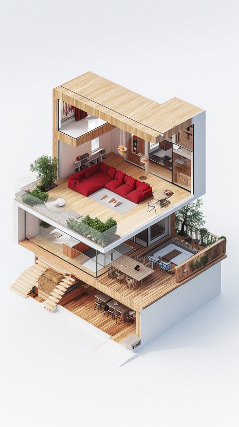 Chitrmela the model of a middle house in isometric 3D view on th a9de1f36 debb 448c bcd4 0dec8e342e47 0