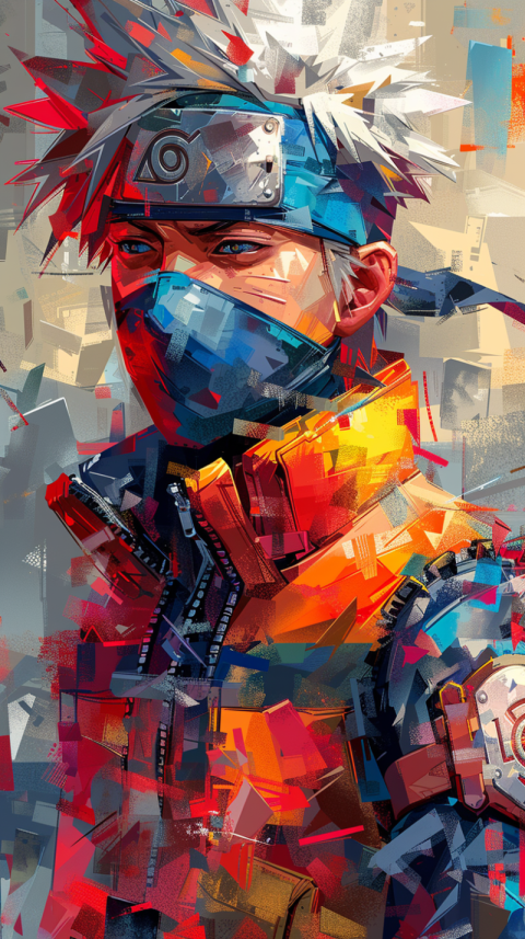 Chitrmela abstract fine art artwork of Kakashi Hatake geometric  778e1932 03a2 4abb be59 81c83c50e38e 1