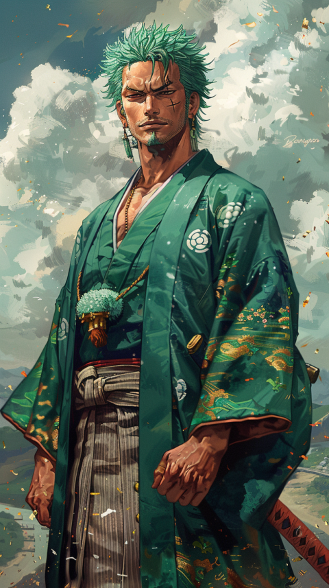 Chitrmela Roronoa Zoro wearing like samurai   ar 916   style raw da8cedb7 0242 4b71 9da4 e90aede2cdf8 1