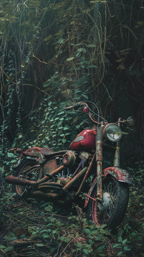 Chitrmela an abandoned Harley Davidson in an overgrown forest    6779e5c2 9aa0 4e7f 8486 7e007e3296dc 0