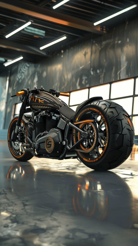 Chitrmela Futuristic gangsta harley davidson black matte paint a d4e57bfc 368b 41c8 bfba 09ab214a3ecf 0