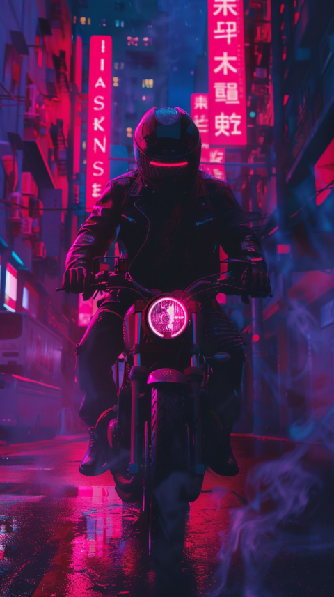 Chitrmela hotline Miami inspired synthwave biker character at ni 78174c18 4dae 41fc b51e 72a0b408739c 3