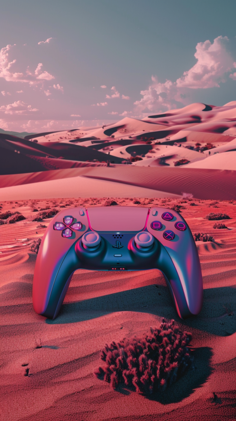 Chitrmela a poster of a giagantic playstation 5 controller on an a324d81c c3f5 4f17 9dde 4ca8c553fed8 0