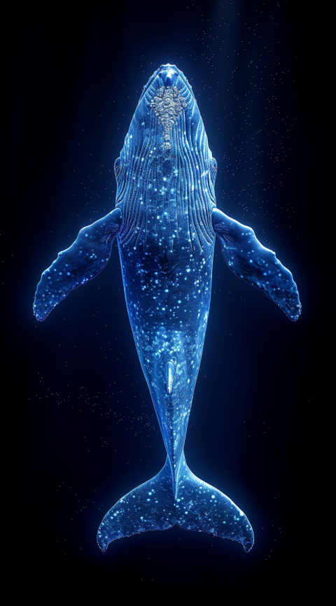 Chitrmela Poster of a blue whale in the deep blue ocean rendered 6bd2aed0 6fab 4a6f adbc ad5ed9a2939f 2