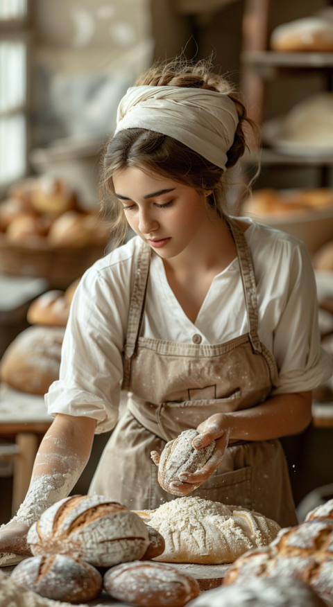 Chitrmela cake baker girl working in bakery  picture taken wile  f65934ff ce24 4013 b129 48989c98be0a 3