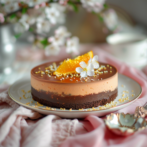 Chitrmela a chocolate cheese cake with bottom crust an orange an cef56bbb c02f 4e88 b5ea 99b4725da8bf 0