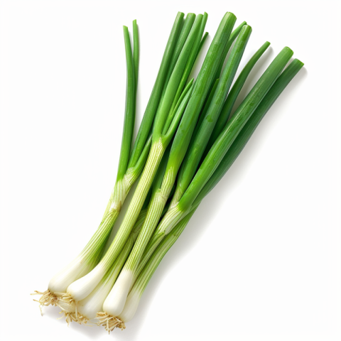 Chitrmela one green onions on a white background realistic style f7a9e685 d7c6 42f1 9fa8 e4e46122946a 1