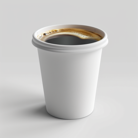 Chitrmela 50 ml white paper cup with double espresso Realism of  6cc2989c 9ccb 44a6 a083 f253916c7ae2 2